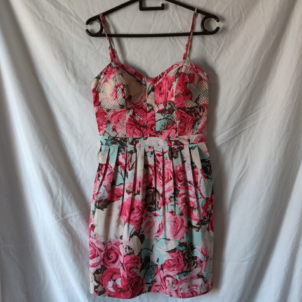 Jessica Simpson Pink Floral Mini Dress